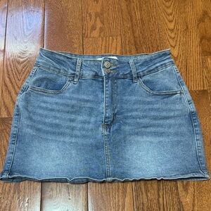 Classic Blue Denim Mini Skirt